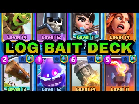 TROLLING 2.6 HOG RIDER DECK with this Underleveled LOG BAIT Deck! Is It Possible ??        #logbait