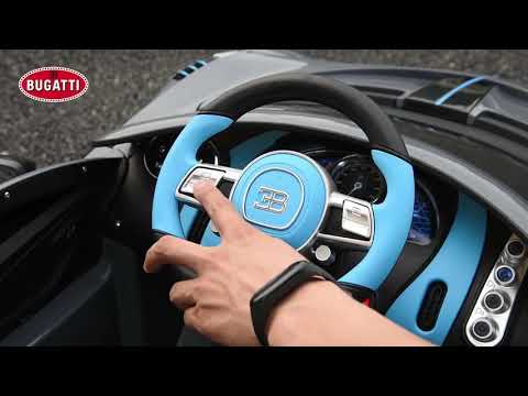 Voiture enfant électrique Bugatti Divo peint gris mat