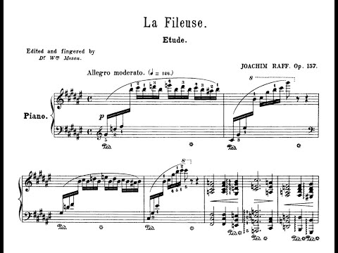 Raff - La fileuse (Nelson Freire, piano)