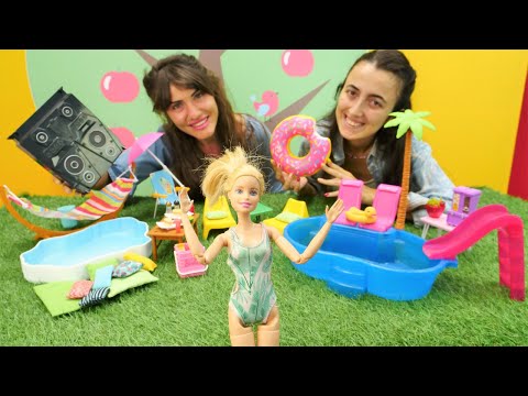 Barbie and girl videos. Which pool concept will Barbie like? Sevcan vs. Ümit