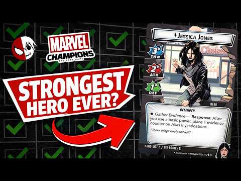 Jessica Jones Hero Review for Marvel Champions | Strongest Hero?