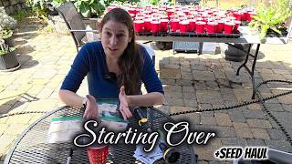 Starting Over With Pepper Seeds 🌶️ | Spring Seed Haul + Backup Germination
