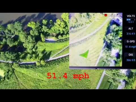 Yuneec, Q500 Typhoon speed test