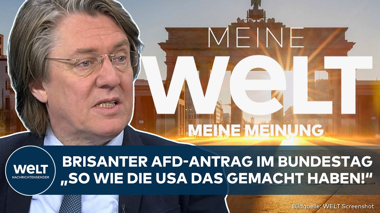 MEINE MEINUNG: Brisanter Antrag der AfD im Bundestag! Vorbild USA! Heftige Debatte möglich