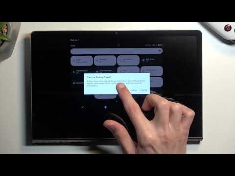 How to Turn On / Turn Off the Battery Saver on a LENOVO Yoga Tab 11 - Power Saving Mode
