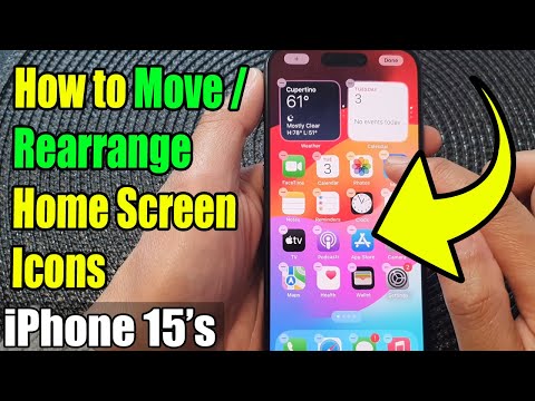 iPhone 15/15 Pro Max: How to Move/Rearrange Home Screen Icons 📲🔥
