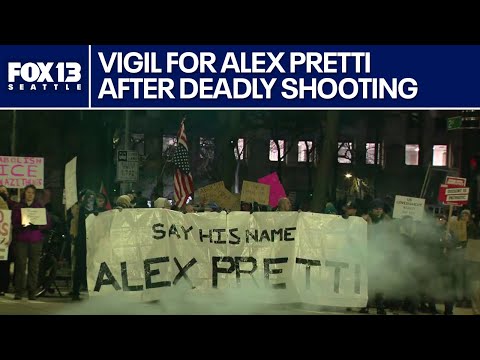 Crowds remember Alex Pretti, MN man killed by DHS | FOX 13 Seattle