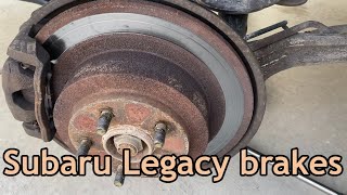 Replacing Brakes and Rotors on a 2000 Subaru Legacy Outback (Resonator Delete too)