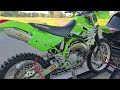 Barn Find 100 Super Mint Condition Kawasaki KDX 220R Extremely Low Hour Used