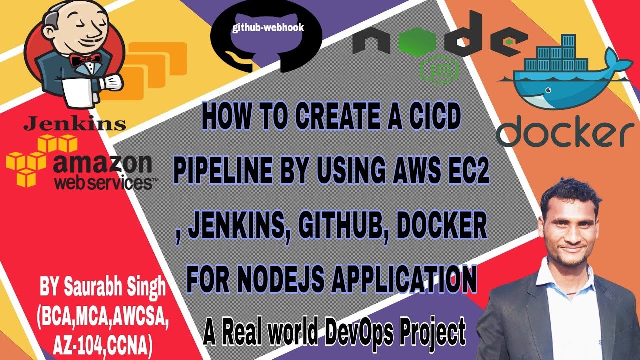 How to create CICD pipeline by using aws ec2, jenkins, github and Docker for nodeJs application