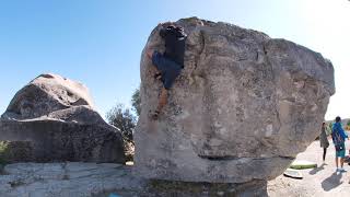 Photo of problem Problem 1 (El Dau Cara Sud - Verd) in Maldà boulder Area