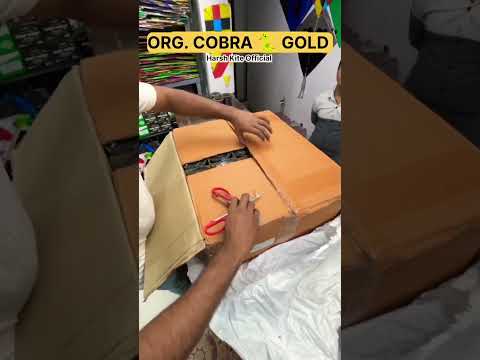 Cobra Gold Manjha Unboxing 😍 #viralvideo #kite #harshkiteofficial #kiteflying #trending #shorts