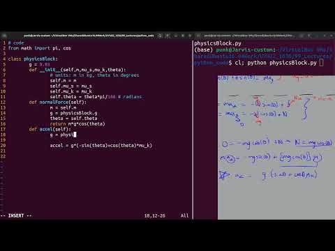 Solving Problems With Python Block Sliding Down Slope Physics Problem