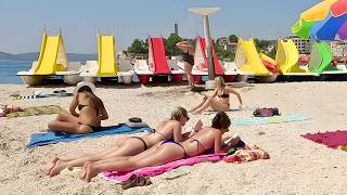 4K Walking Tour | Beach & Seaside Views | Relaxing Coastal Walk in Split, Croatia