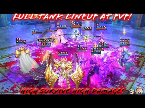 Saint Seiya: Awakening (KOTZ) - Full Tank Saint Lineup at PvP! High Survive High Damage Saint!