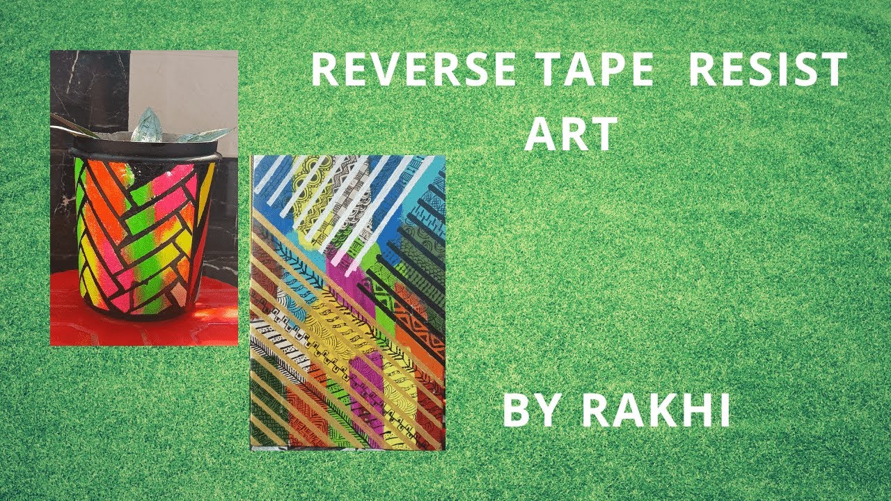 Reverse Tape Resist Art