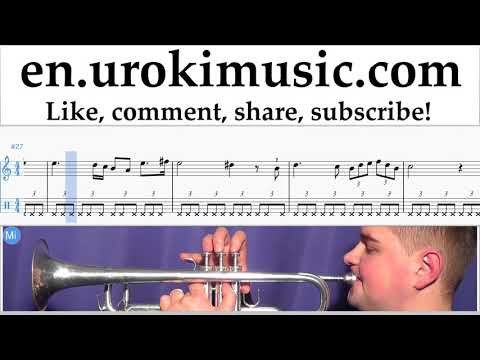How to Play Trumpet Schubert - Ave Maria Tabs Part#2 um-b352
