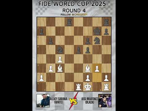 GM Alexey Sarana vs GM Jose Martinez | FIDE World Cup 2025 Round 4