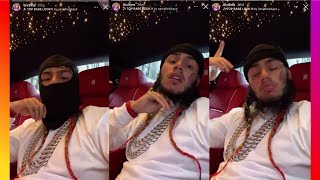 6ix9ine Listening To “Finer Things” By Polo G❗️