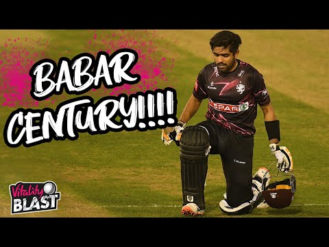 🎥 Babar Azam scores stunning 114* from 62 balls for Somerset!