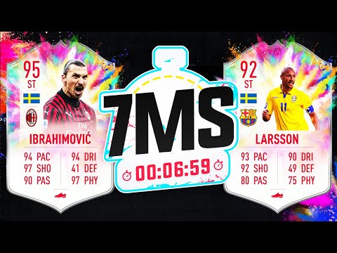 THE ULTIMATE SHOWDOWN! 95 IBRA VS 95 LARSSON!! 7 MINUTE SQUAD BUILDER - FIFA 20 ULTIMATE TEAM