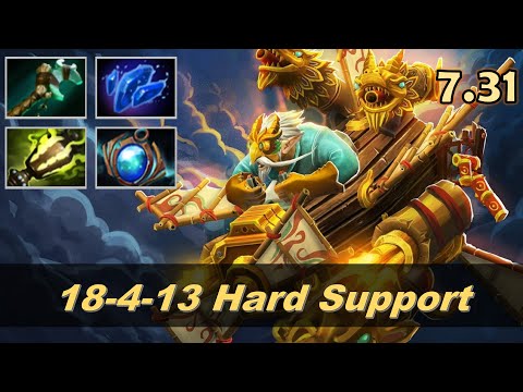 Gyrocopter Pos 5 Hard Support, but Carried Game | Dota 2 7.31 New Meta Highlights