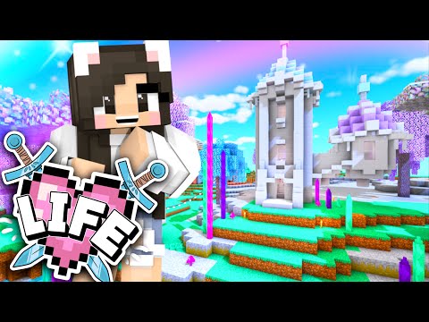 💙 The Crystal Enchantment Tower! Minecraft X Life Ep.8