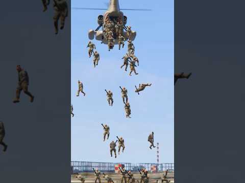 100k powerful soldiers entered to attack on military base|Gta5