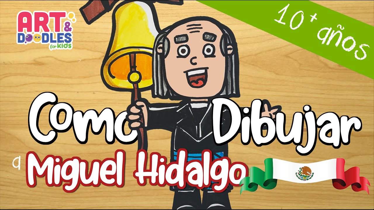 Como dibujar a Miguel Hidalgo - dibujos para niños - personajes de la historia de México