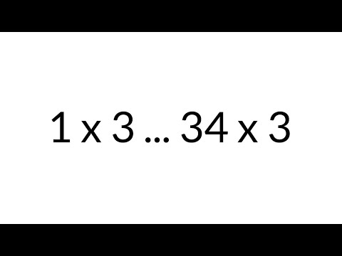 1 34 Times 3