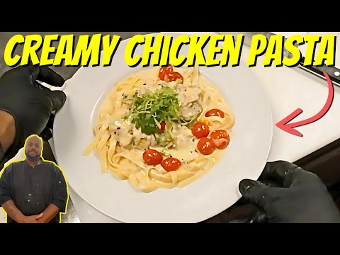 Creamy Garlic Parmesan Chicken Pasta Recipe | Easy Grilled Chicken Dinner Idea