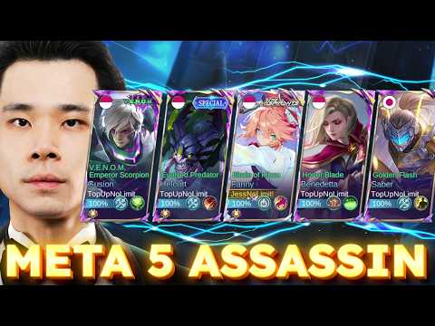 PRO PLAYER MAIN META 5 ASSASSIN - MOBILE LEGENDS