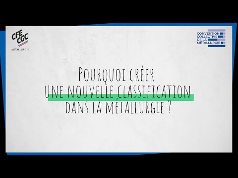 Classification des emplois – CC Métallurgie en 2 minutes