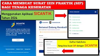 Download lagu CARA MEMBUAT SURAT IZIN PRAKTIK (SIP) BAGI TENAGA KESEHATAN MENGGUNAKAN APLIKASI SICANTIK TAHUN 2024 mp3 Download lagu CARA MEMBUAT SURAT IZIN PRAKTIK (SIP) BAGI TENAGA KESEHATAN MENGGUNAKAN APLIKASI SICANTIK TAHUN 2024 mp3