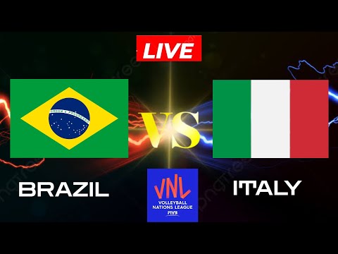 Brazil Women vs Italy Women |  VOLLEYBALL NATIONS LEAGUE WOMEN 2024 LIVE SCORE