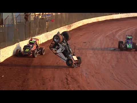 Corey O'Toole Rollover - Fraser Shores Maryborough Speedway - 27/10/2018