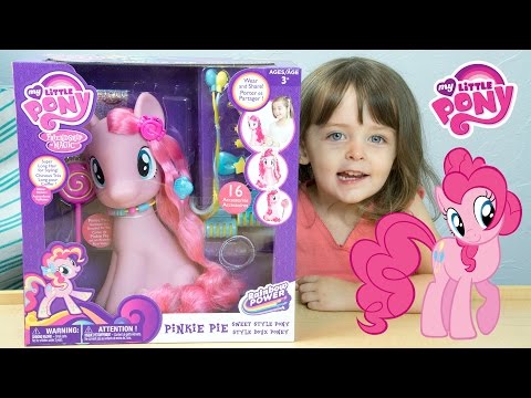 My Little Pony (MLP) Toys - Pinkie Pie Sweet Style Pony! - Kinder Playtime Video