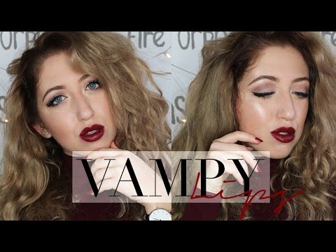 BEAUTY | Christmas/Winter Make-up Tutorial with Vampy Lips Video
