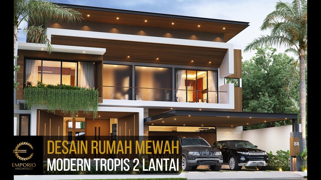 Video 3D Desain Rumah Modern 2 Lantai Bapak Yoga - Lampung