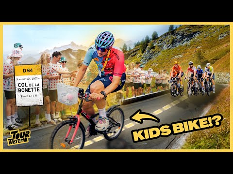 Can You Climb the HIGHEST MOUNTAIN on a KIDS BIKE? | TOUR DE FRANCE 2024 #4