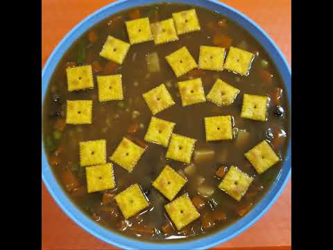 Campbell's Vegetable Beef Soup & Cheez-It Crackers