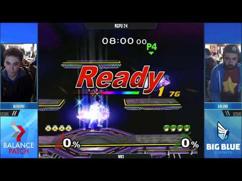 NGPU 24 SSBM - Blahyay (Sheik) vs. Kalvar (Marth) - Melee WQF