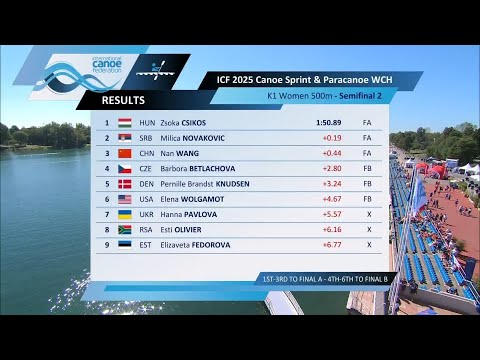 K1 Women 500m - Semi-Final 2 / 2025 ICF Canoe-Kayak Sprint World Championships Milan