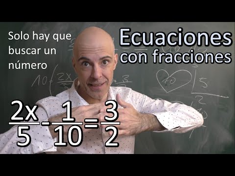 Ecuaciones de primer grado con fracciones. Solo una cosa hay que hacer!