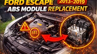 2013 - 2019 Ford Escape (3rd Generation) - How to Replace ABS Module (No Programming Yet)