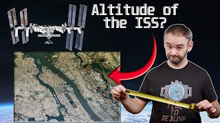 Confirming ISS altitude using onboard photos