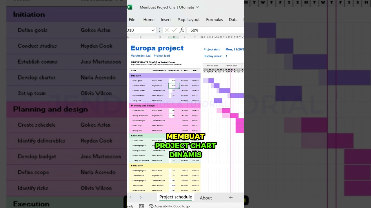 PROJECT CHART DINAMIS DI EXCEL‼️ #belajarexcel #exceltips #excelhacks #exceltutorial #excel