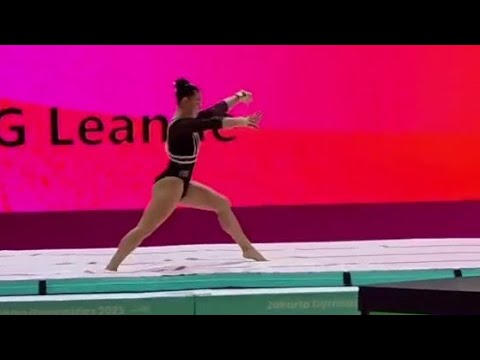 Leanne Wong 🇺🇸 goes for the CHENG Vault - All-around Final - World Championships 2025