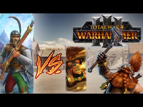 Wild West Shootout! Empire vs Dwarfs - Total War Warhammer 3