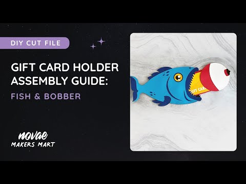 DIY Fish Gift Card Holder | Father's Day Gift Card Holder Template | Birthday Card Template